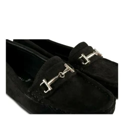 Mocassins NOIR Femme Motif Uni A Enfiler