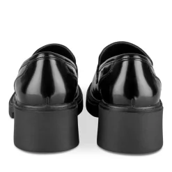 Mocassins NOIR Femme Motif Uni A Enfiler