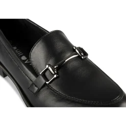 Mocassins NOIR Femme Motif Uni A Enfiler