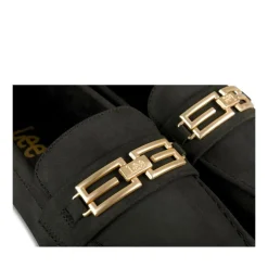 Mocassins NOIR Femme Motif Uni A Enfiler