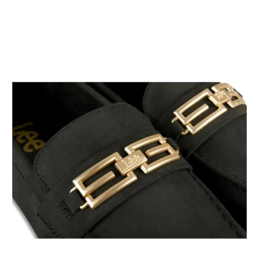 Mocassins NOIR Femme Motif Uni A Enfiler
