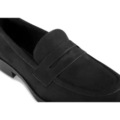 Mocassins NOIR Femme Motif Uni A Enfiler