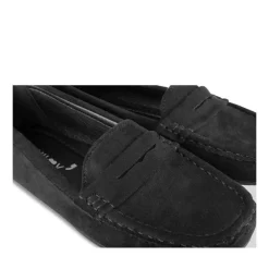 Mocassins NOIR Femme Motif Uni A Enfiler