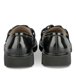 Mocassins NOIR Femme Motif Uni A Enfiler