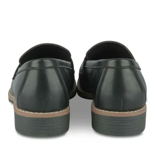 Mocassins NOIR Femme Motif Uni A Enfiler