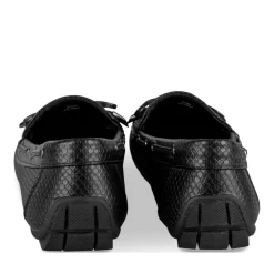 Mocassins NOIR Femme Motif Uni A Enfiler