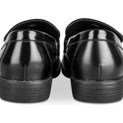 Mocassins NOIR Femme Motif Uni A Enfiler