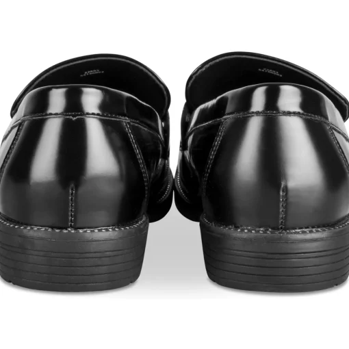 Mocassins NOIR Femme Motif Uni A Enfiler