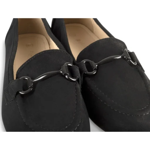 Mocassins NOIR Femme Motif Uni A Enfiler