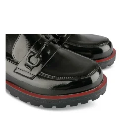 Mocassins NOIR Femme Motif Uni A Enfiler