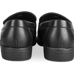 Mocassins NOIR Femme Motif Vernis A Enfiler