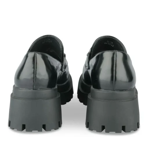 Mocassins NOIR Femme Motif Uni A Enfiler