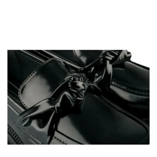 Mocassins NOIR Femme Motif Uni A Enfiler