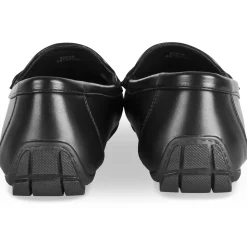 Mocassins NOIR Femme Motif Uni A Enfiler