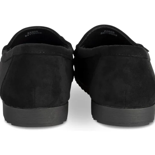 Mocassins NOIR Femme Motif Uni A Enfiler