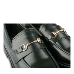 Mocassins NOIR Femme Motif Uni A Enfiler