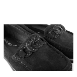 Mocassins NOIR Femme Motif Paillettes A Enfiler