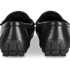 Mocassins NOIR Femme Motif Uni A Enfiler