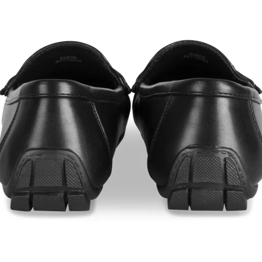 Mocassins NOIR Femme Motif Uni A Enfiler