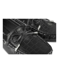 Mocassins NOIR Femme Motif Uni A Enfiler