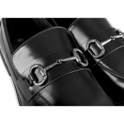 Mocassins NOIR Femme Motif Uni A Enfiler