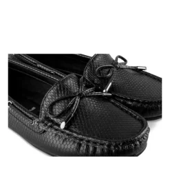 Mocassins NOIR Femme Motif Uni A Enfiler