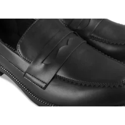 Mocassins NOIR Femme Motif Vernis A Enfiler