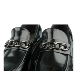 Mocassins NOIR Femme Motif Uni A Enfiler