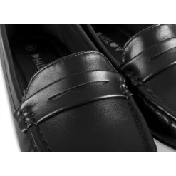 Mocassins NOIR Femme Motif Uni A Enfiler