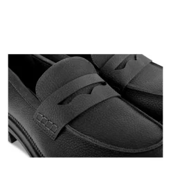 Mocassins NOIR Femme Motif Uni A Enfiler