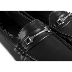 Mocassins NOIR Femme Motif Uni A Enfiler