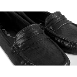 Mocassins NOIR Femme Motif Uni A Enfiler