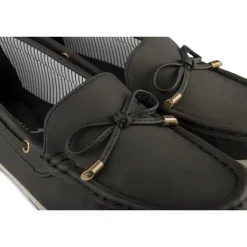 Mocassins NOIR Femme Motif Uni A Enfiler