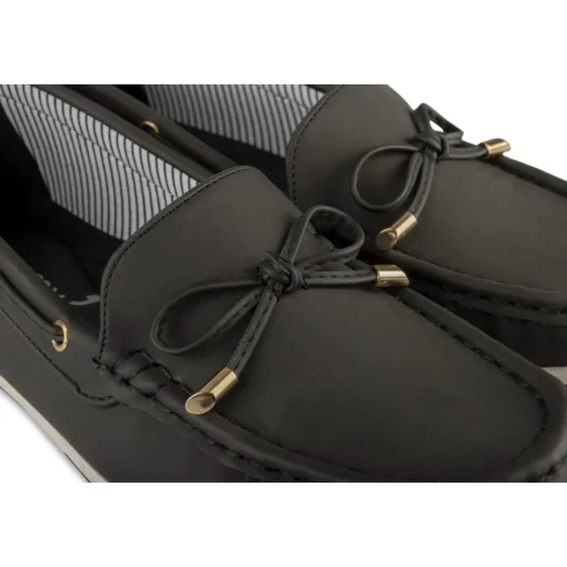 Mocassins NOIR Femme Motif Uni A Enfiler