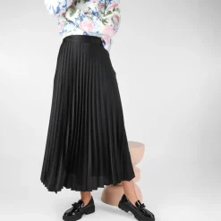 Mocassins NOIR Femme Motif Chaîne A Enfiler