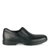 Mocassins NOIR Homme CUIR Motif Uni A Enfiler