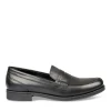 Mocassins NOIR Homme CUIR Motif Uni A Enfiler