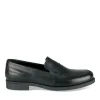 Mocassins NOIR Homme CUIR Motif Uni A Enfiler