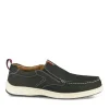 Mocassins NOIR Homme CUIR Motif Uni A Enfiler