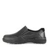 Mocassins NOIR Homme CUIR Motif Uni Elastique