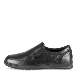 Mocassins NOIR Homme CUIR Motif Uni Scratch