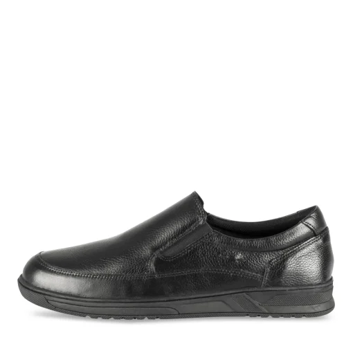 Mocassins NOIR Homme CUIR Motif Uni Scratch
