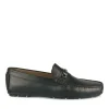 Mocassins NOIR Homme CUIR Motif Uni A Enfiler