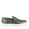 Mocassins NOIR Homme CUIR Motif Uni A Enfiler