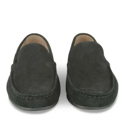 Mocassins NOIR Homme CUIR Motif Uni A Enfiler