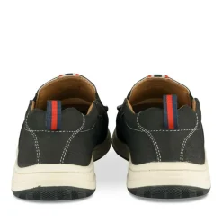 Mocassins NOIR Homme CUIR Motif Uni A Enfiler