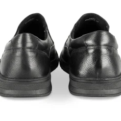 Mocassins NOIR Homme CUIR Motif Uni Scratch