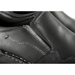 Mocassins NOIR Homme CUIR Motif Uni Elastique