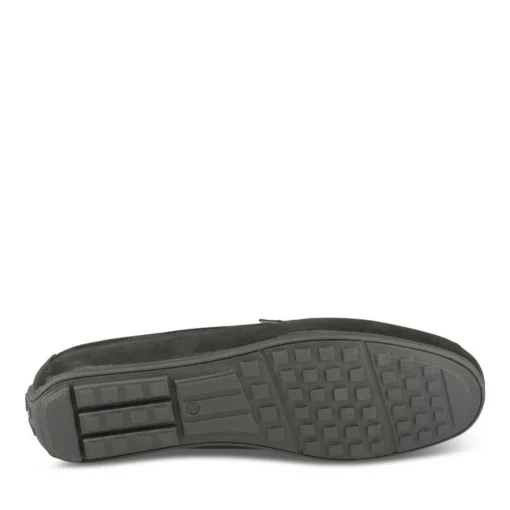 Mocassins NOIR Homme CUIR Motif Uni A Enfiler