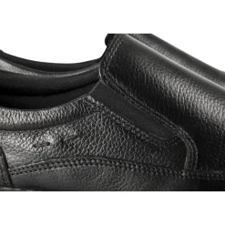 Mocassins NOIR Homme CUIR Motif Uni Scratch